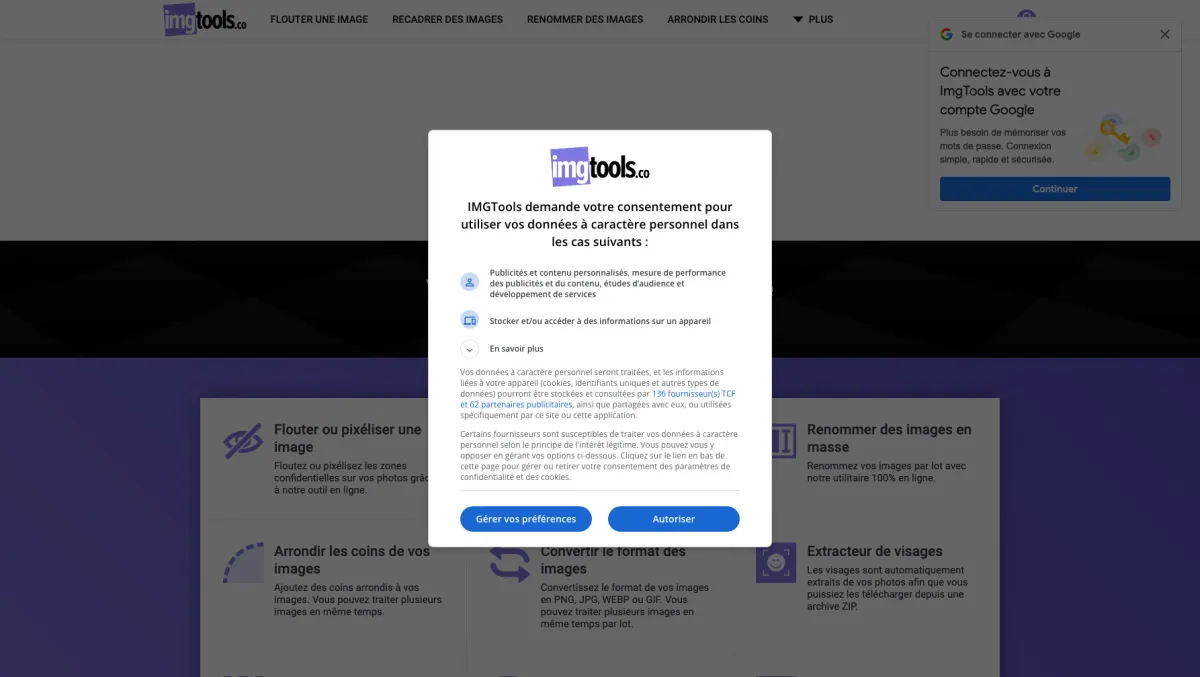 Interface Imgtools.co : fonctionnalités, prix, alternatives