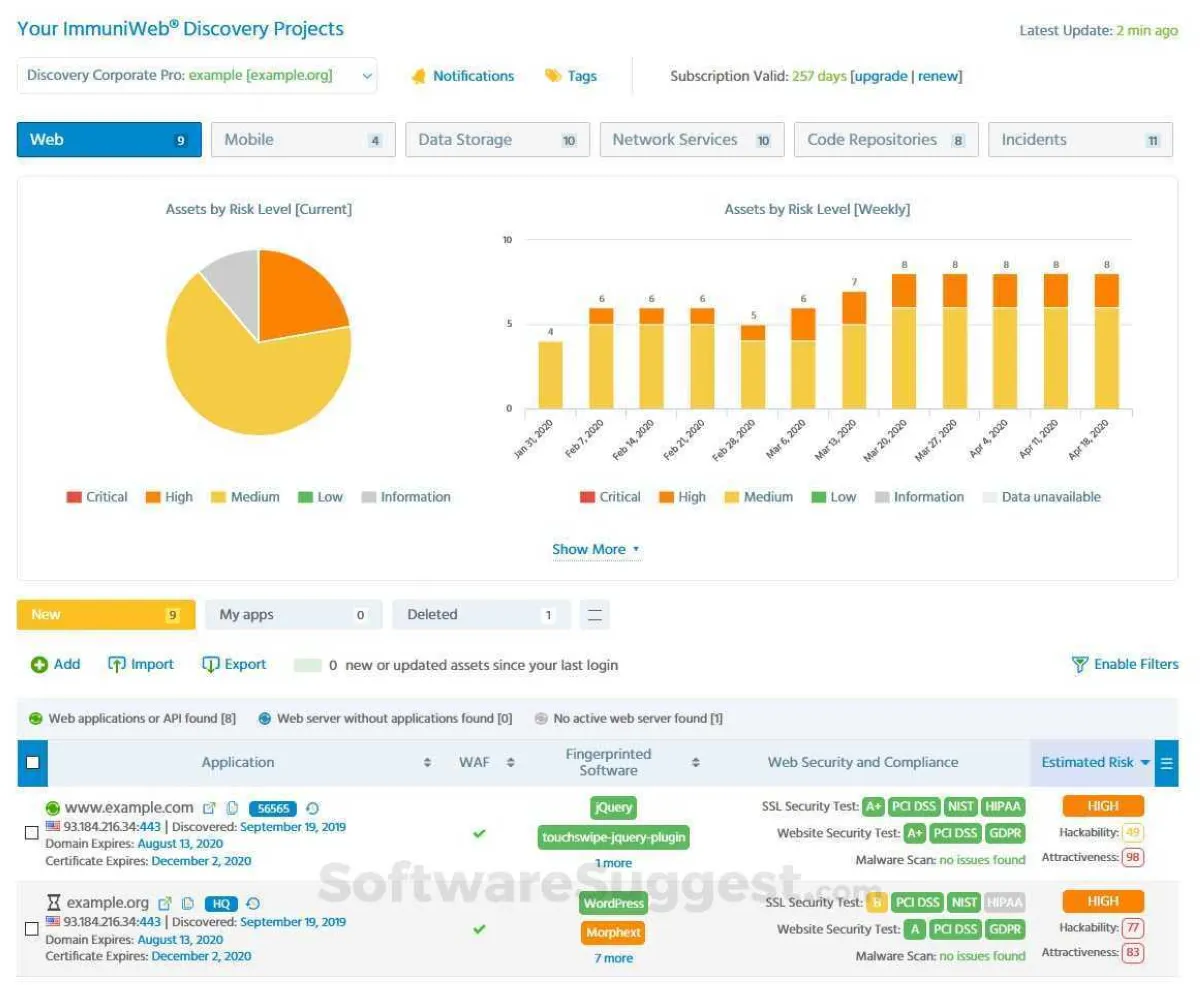 Comparez les fonctionnalités, avis utilisateurs et prix de nombreux logiciels de cybersécurité comme ImmuniWeb Discovery, Qualys Vm, Acunetix, Uptime Robot … Comparez les fonctionnalités, avis utilisateurs et prix de nombreux logiciels de cybersécurité comme ImmuniWeb Discovery, Qualys Vm, Acunetix, Uptime Robot …