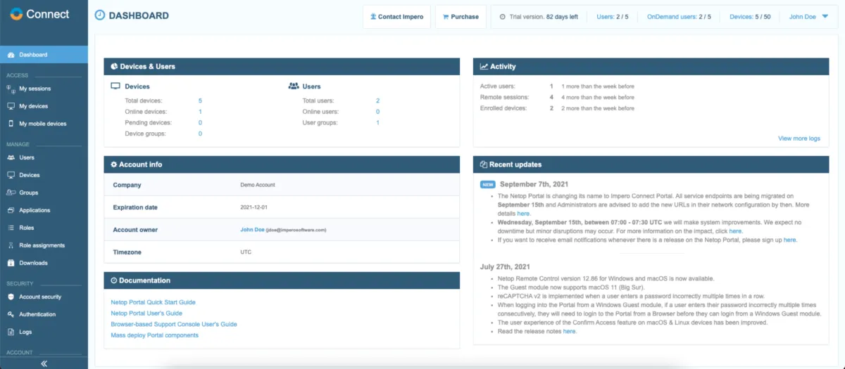 Interface Impero: image, ergonomie, alternatives