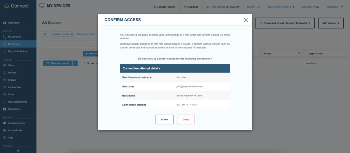 Impero: avis sur le logiciel d'assistance à distance (remote support): fonctionnalités, avantages, inconvénients et tarifs