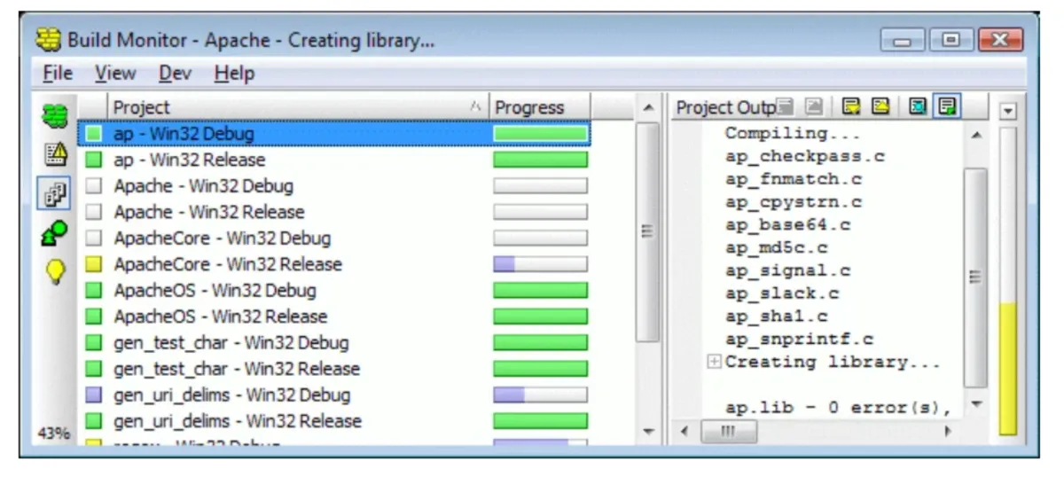 Interface IncrediBuild: image, ergonomie, alternatives Interface IncrediBuild: image, ergonomie, alternatives