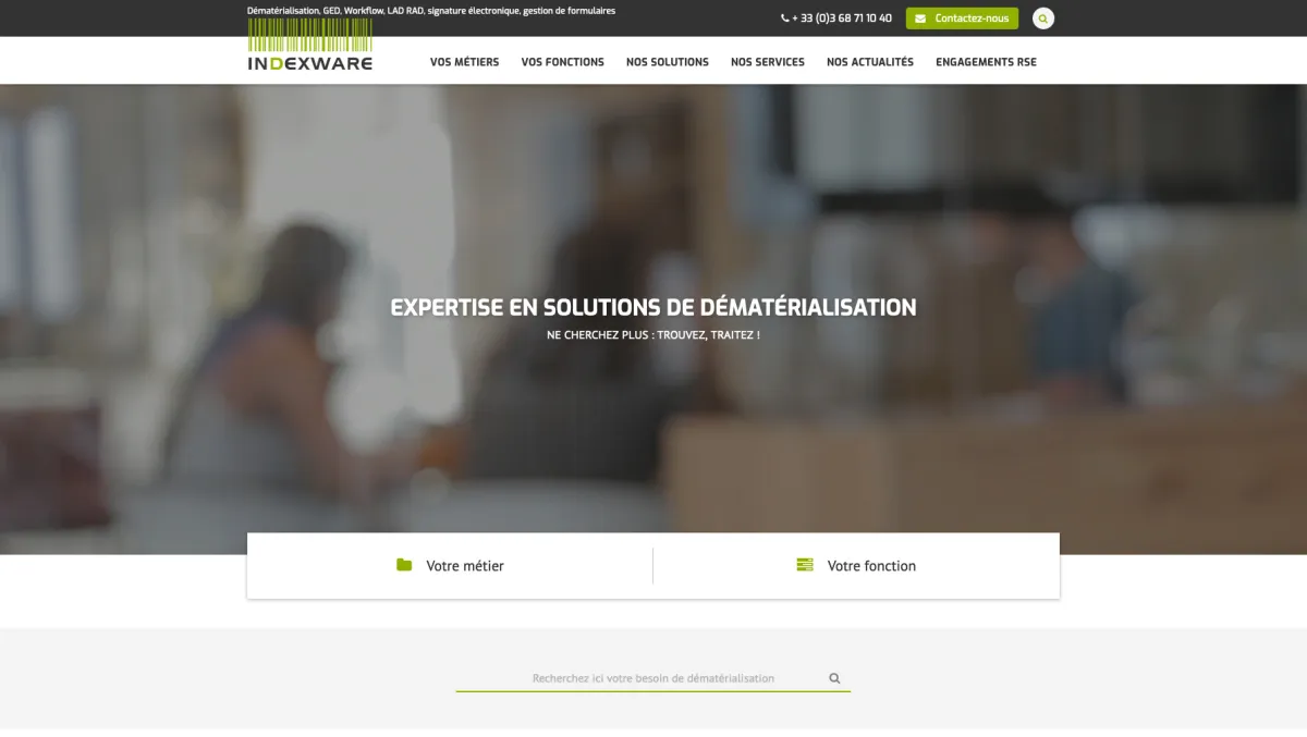 Interface Indexware : fonctionnalités, prix, alternatives