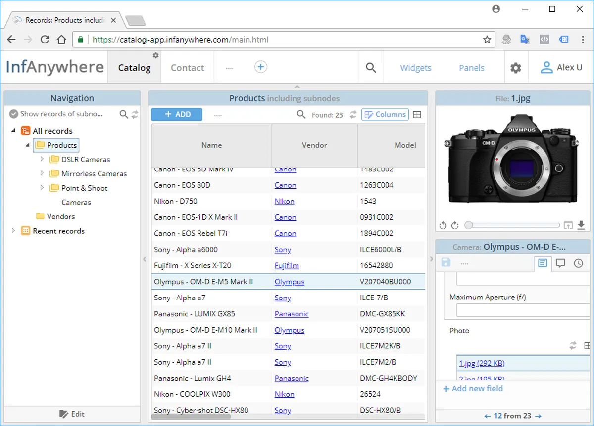Interface Infanywhere: image, ergonomie, alternatives Interface Infanywhere: image, ergonomie, alternatives