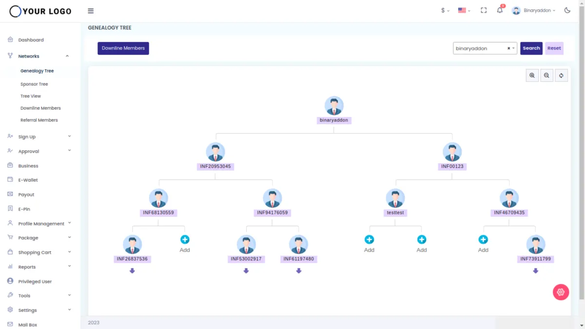 Interface Infinite MLM: fonctionnalités, prix, alternatives