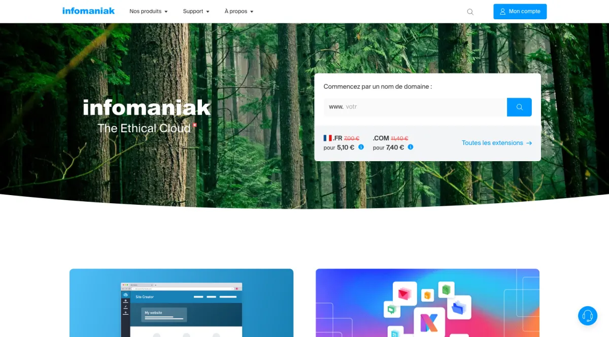 Interface Infomaniak : image, ergonomie, alternatives