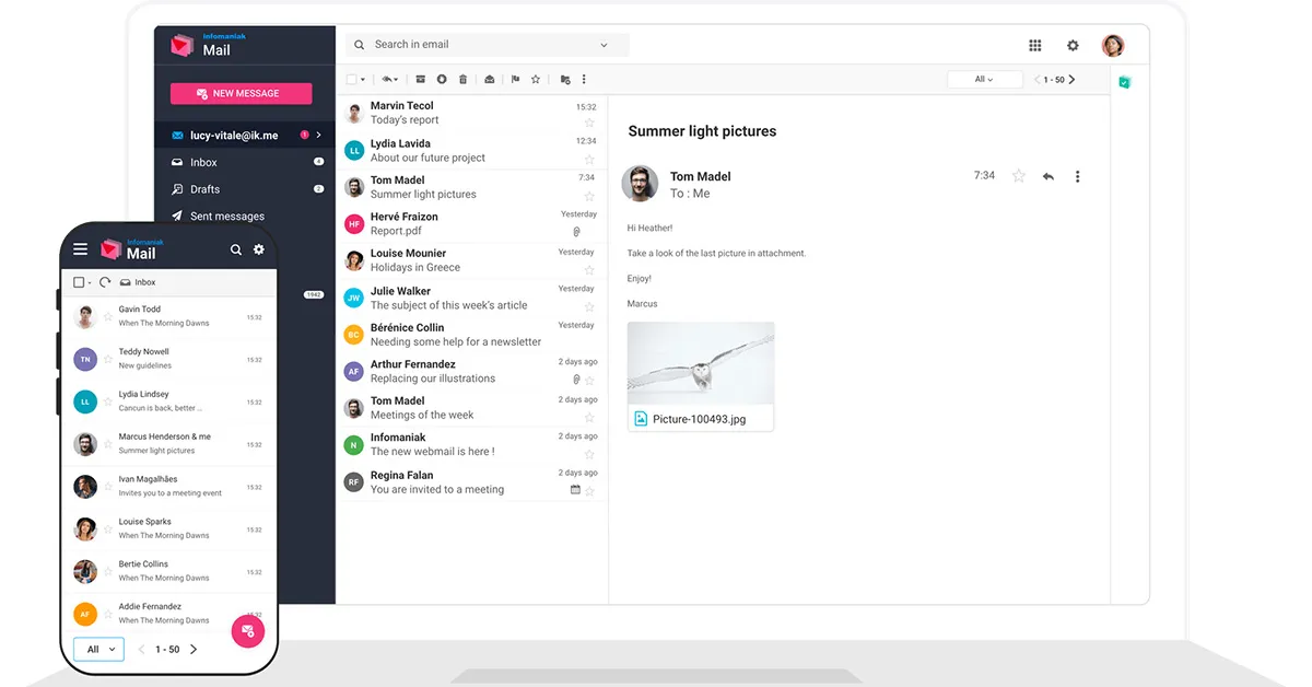 Notre avis sur Infomaniak Mail : une messagerie électronique / webmail à découvrir Notre avis sur Infomaniak Mail : une messagerie électronique / webmail à découvrir