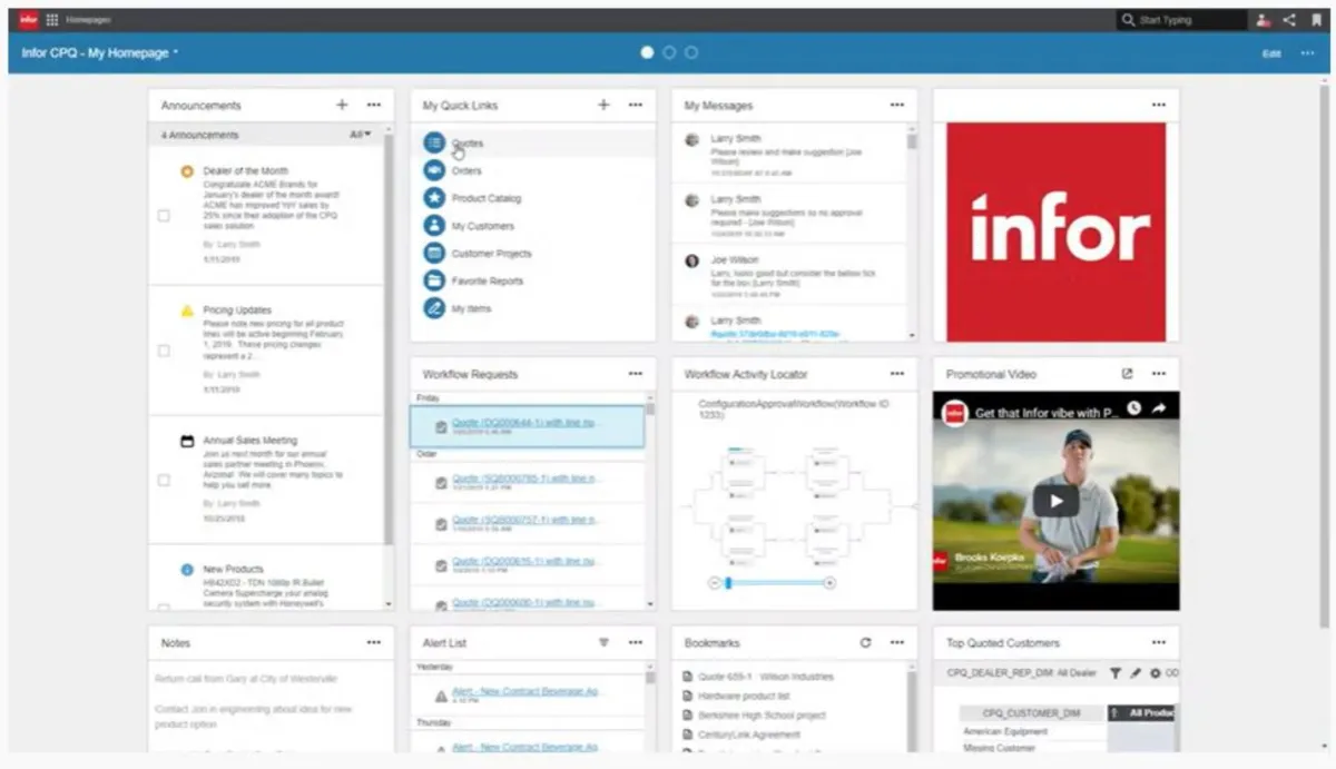 Notre avis sur Infor CPQ : un logiciel de devis à découvrir