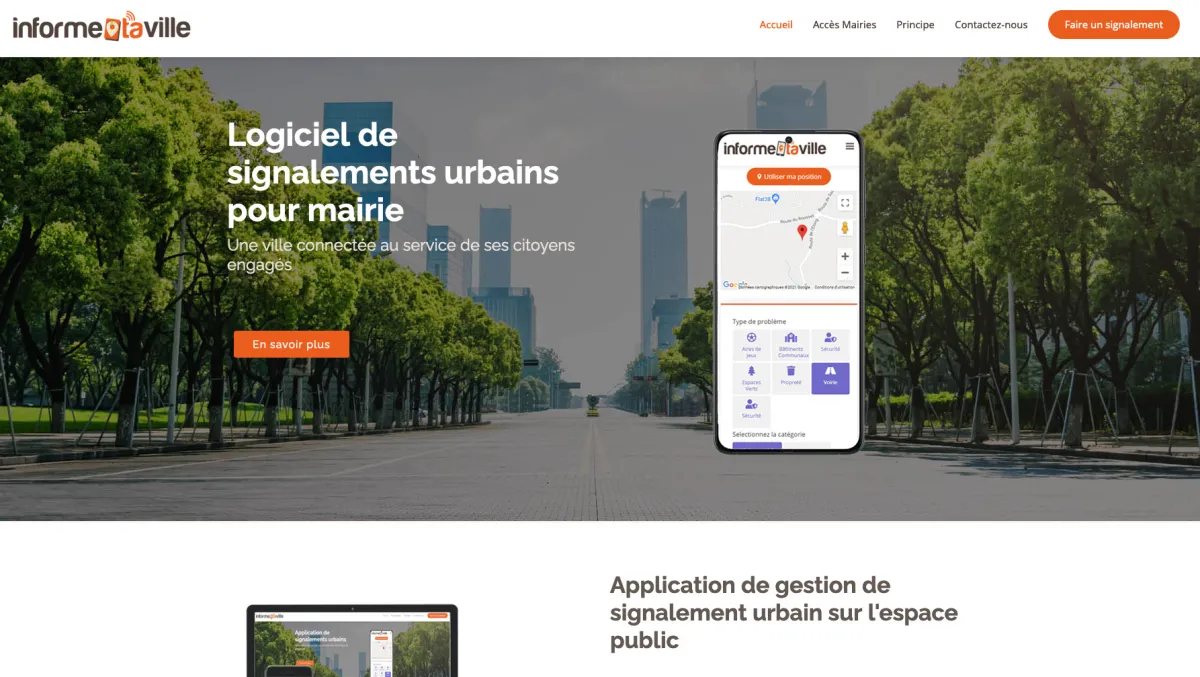 Interface Informe ta ville : fonctionnalités, prix, alternatives