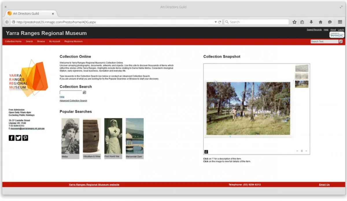 Interface Inmagic Presto: image, ergonomie, alternatives
