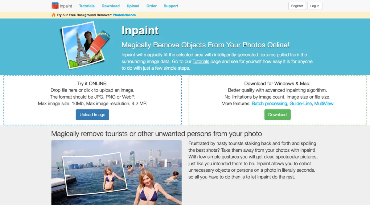 Interface Inpaint : image, ergonomie, alternatives Interface Inpaint : image, ergonomie, alternatives