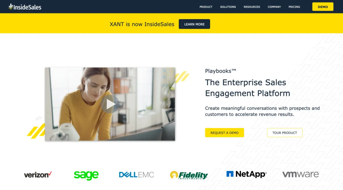 Interface InsideSales : image, ergonomie, alternatives