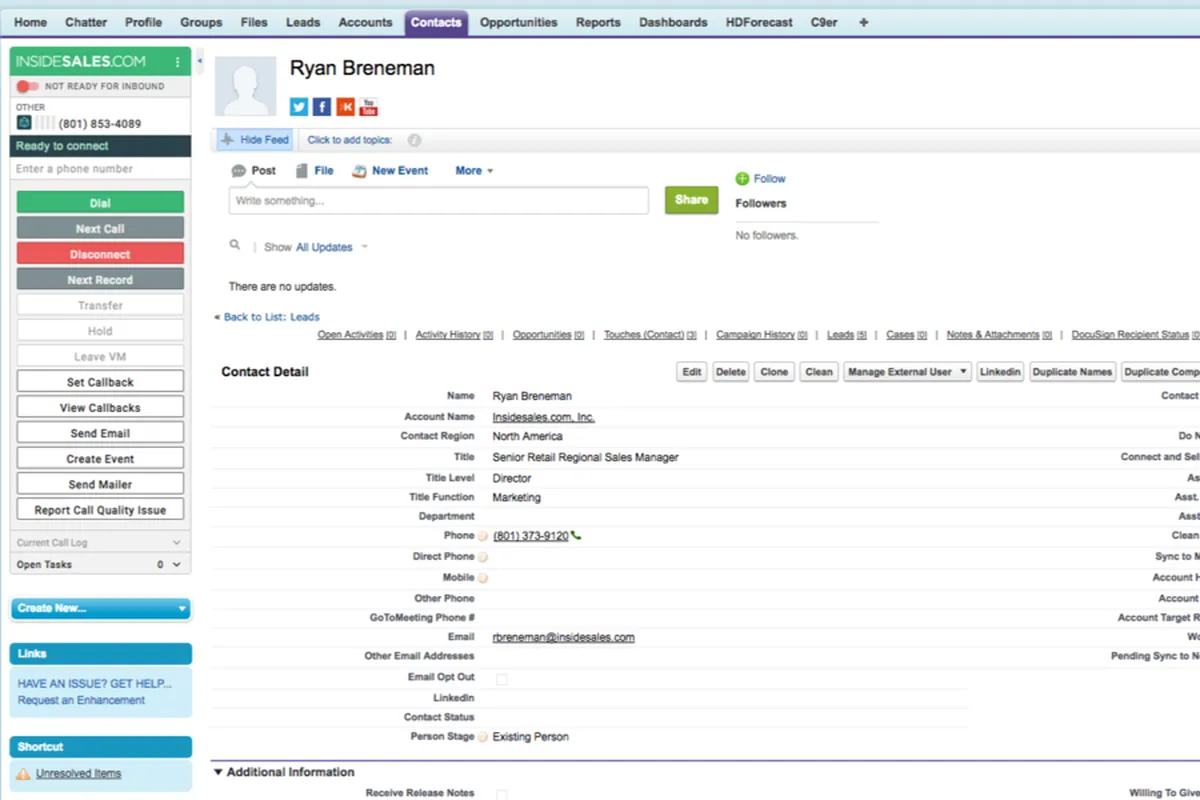 InsideSales: avis sur le logiciel de notation des leads (lead scoring): fonctionnalités, avantages, inconvénients et tarifs