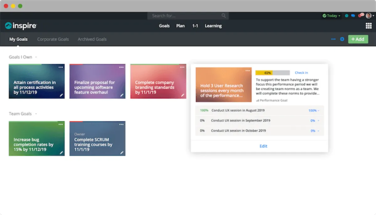 Interface Inspire: fonctionnalités, prix, alternatives