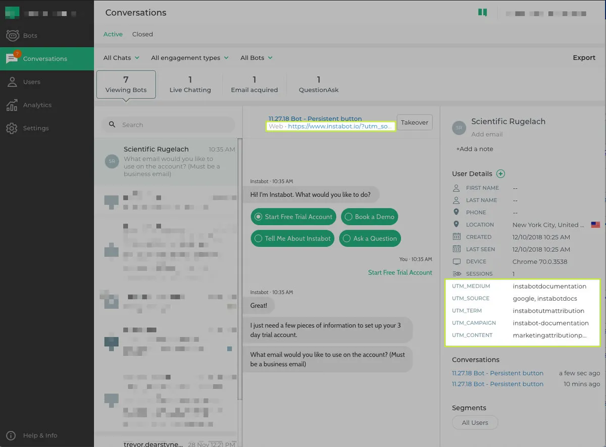 Interface Instabot: image, ergonomie, alternatives