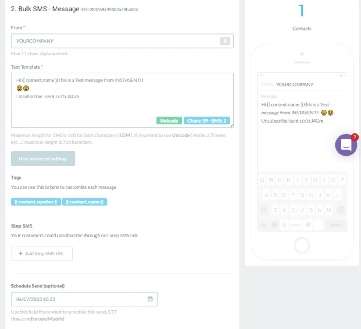 Interface Instasent: fonctionnalités, prix, alternatives Interface Instasent: fonctionnalités, prix, alternatives