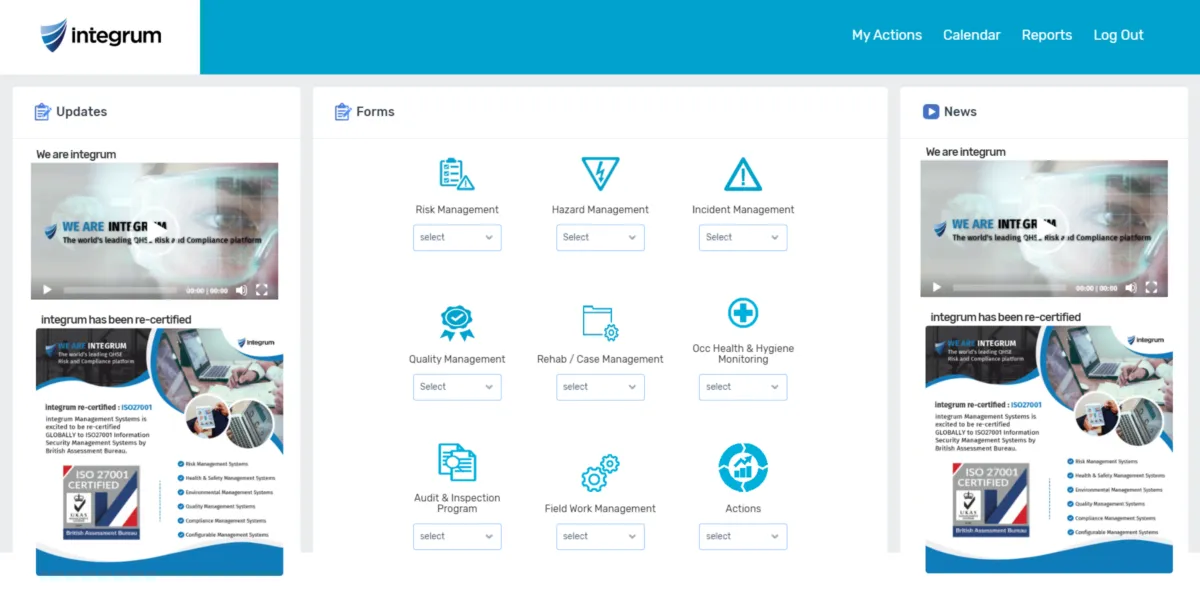 Notre avis sur Integrum : un logiciel QHSE (qualité hygiène sécurité environnement) à découvrir