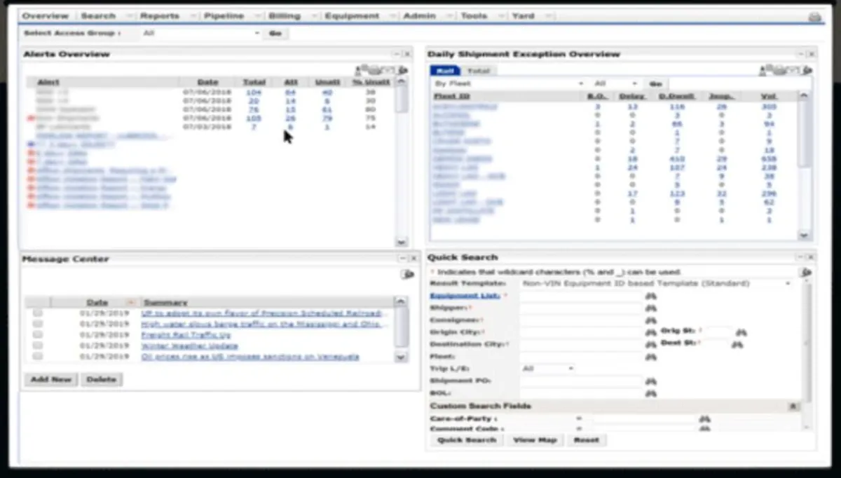 Interface IntelliTrans Global Visibility Platform: fonctionnalités, prix, alternatives