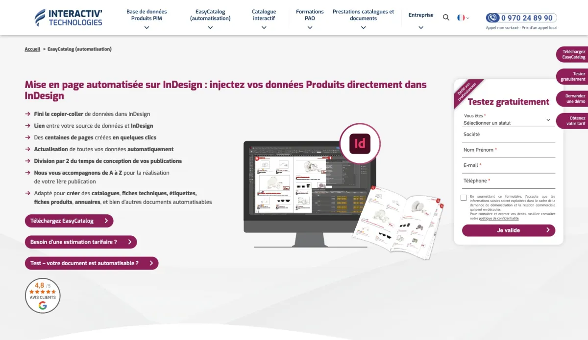 Interface Interactiv Publisher : fonctionnalités, prix, alternatives