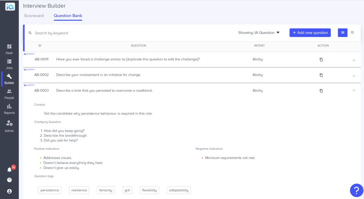 Interface interviewIA: fonctionnalités, prix, alternatives