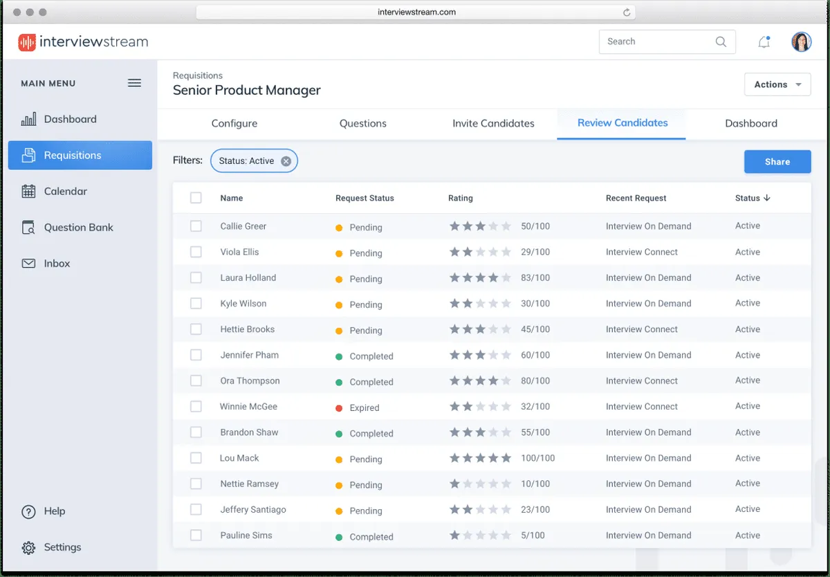 Notre avis sur InterviewStream : un logiciel de recrutement à découvrir Notre avis sur InterviewStream : un logiciel de recrutement à découvrir