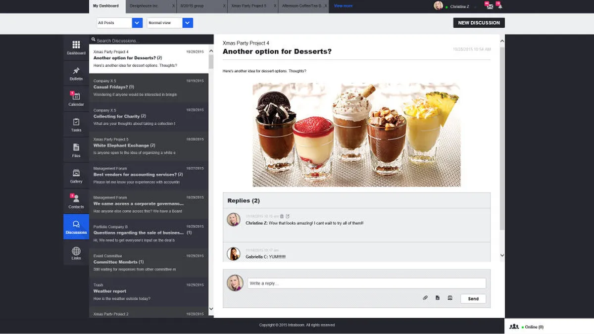 Interface Intraboom: fonctionnalités, prix, alternatives