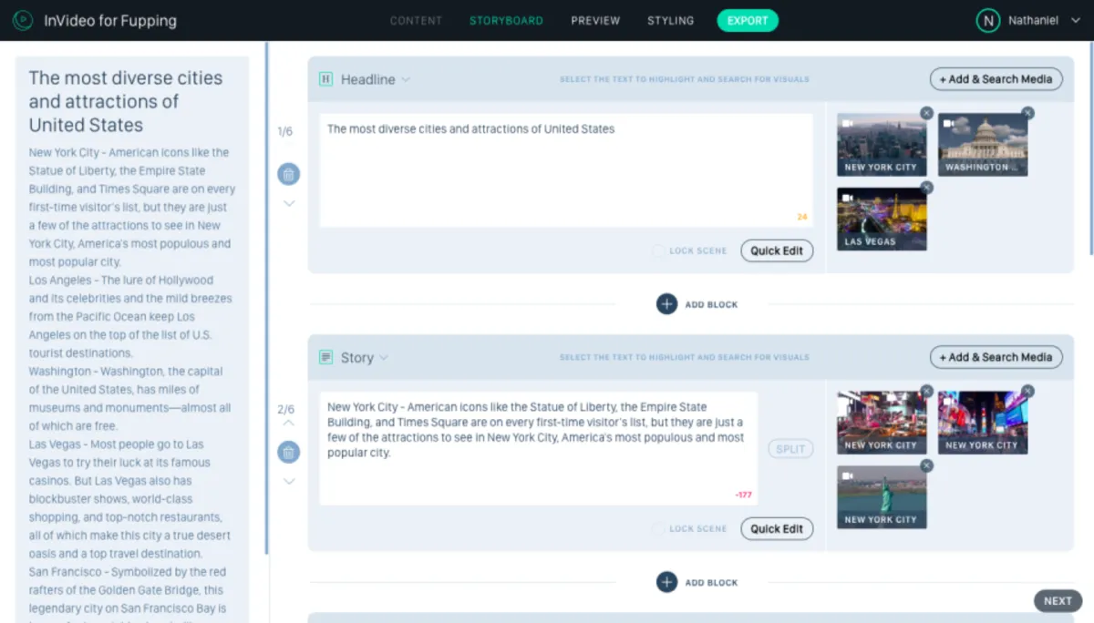 Interface InVideo: image, ergonomie, alternatives