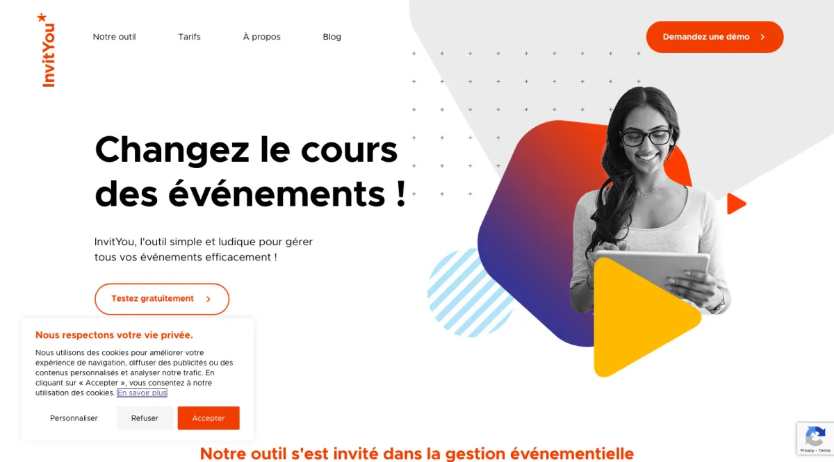 Interface Invityou : fonctionnalités, prix, alternatives