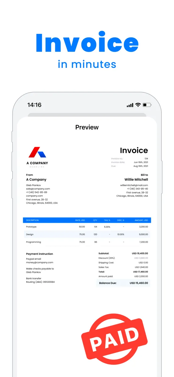 Notre avis sur Invoice Maker : un logiciel de facturation à découvrir