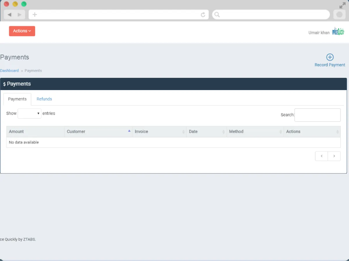 Interface Invoice Quickly: fonctionnalités, prix, alternatives