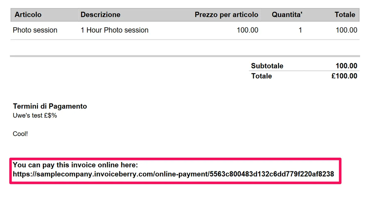 Interface InvoiceBerry: fonctionnalités, prix, alternatives