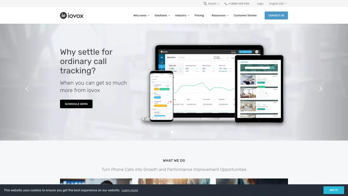 Interface IOVOX : fonctionnalités, prix, alternatives