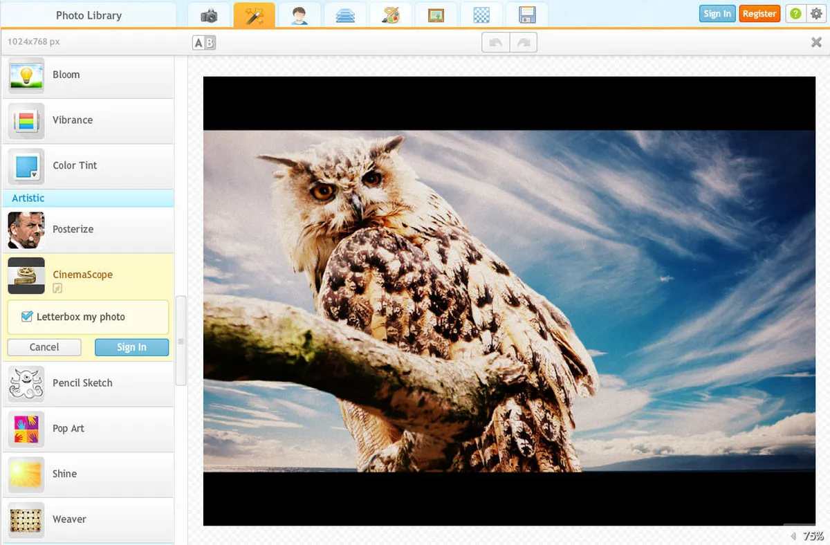 Interface iPiccy: image, ergonomie, alternatives