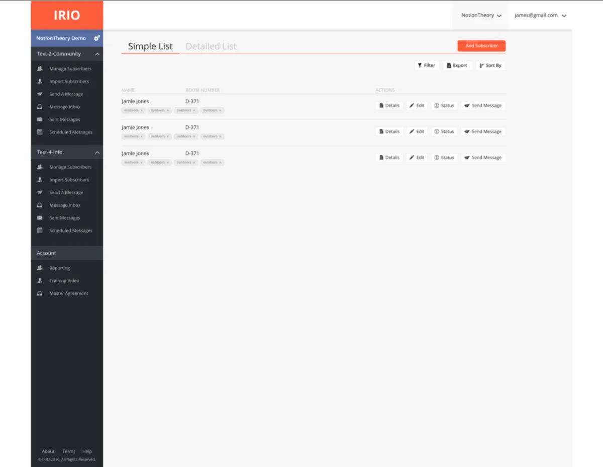Interface IRIO: fonctionnalités, prix, alternatives