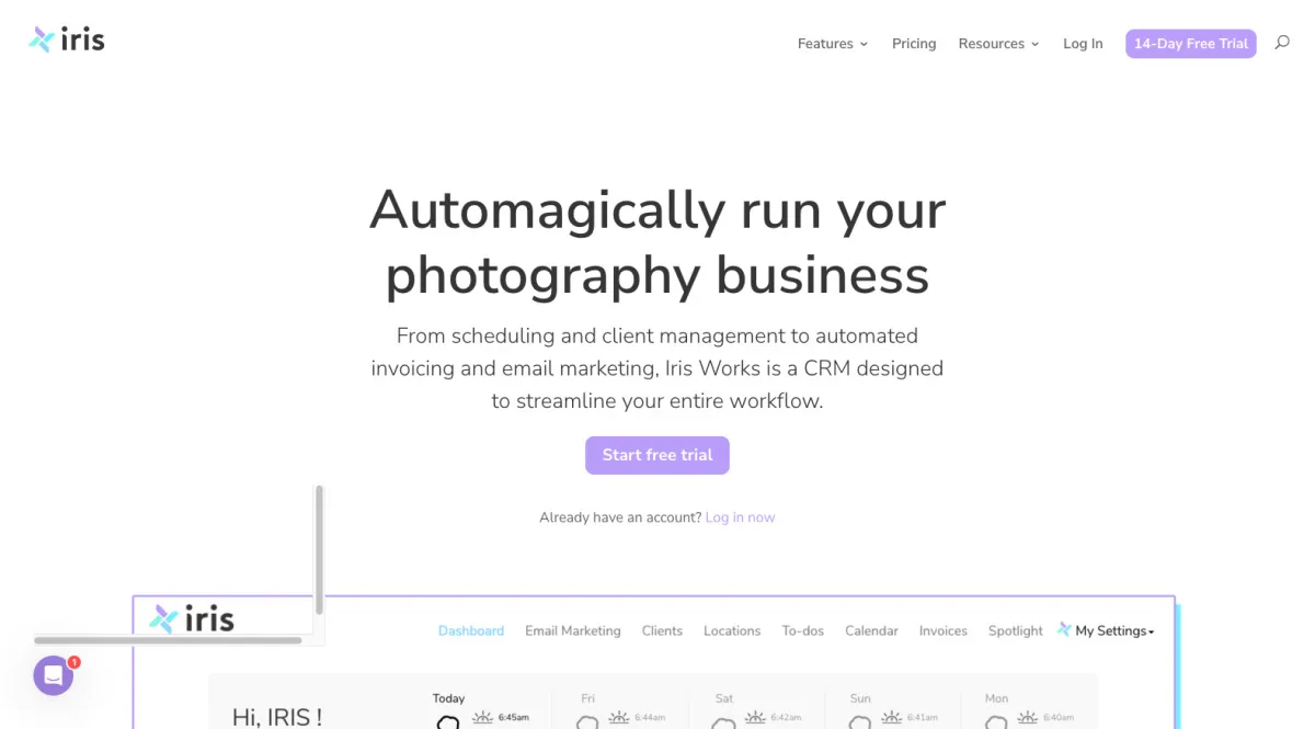 Interface Iris Works : fonctionnalités, prix, alternatives