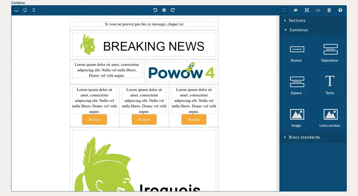 Notre avis sur Iroquois : un logiciel d'emailing et newsletters (marketing par email) à découvrir