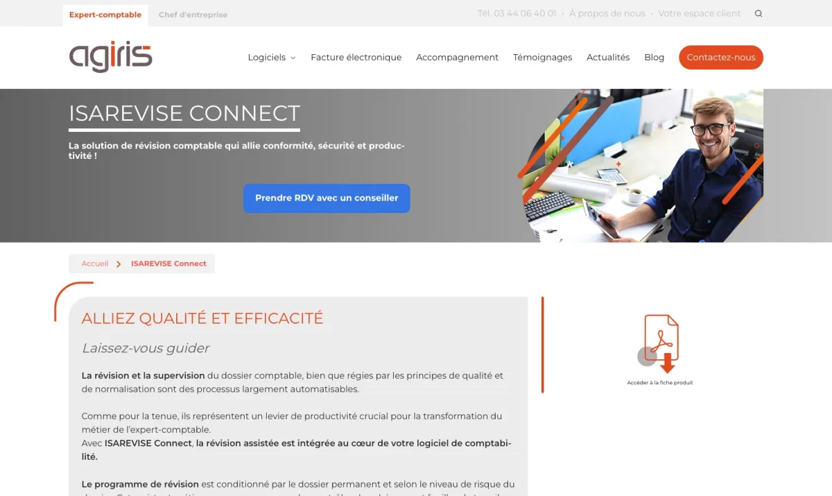 Interface ISAREVISE CONNECT : image, ergonomie, alternatives