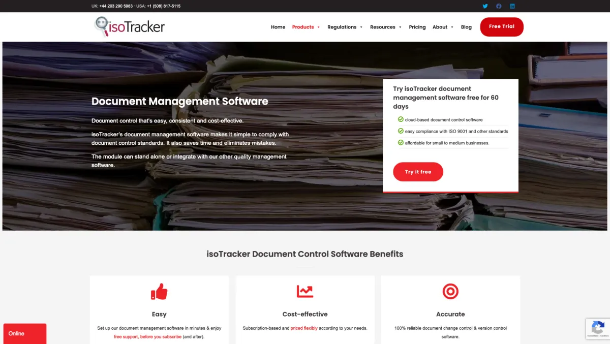 Interface isoTracker Complaints Management : fonctionnalités, prix, alternatives Interface isoTracker Complaints Management : fonctionnalités, prix, alternatives