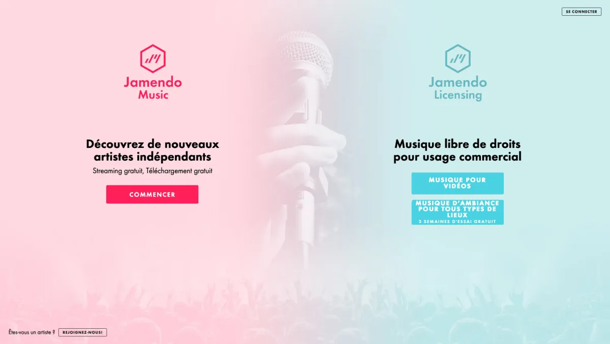 Interface Jamendo : fonctionnalités, prix, alternatives