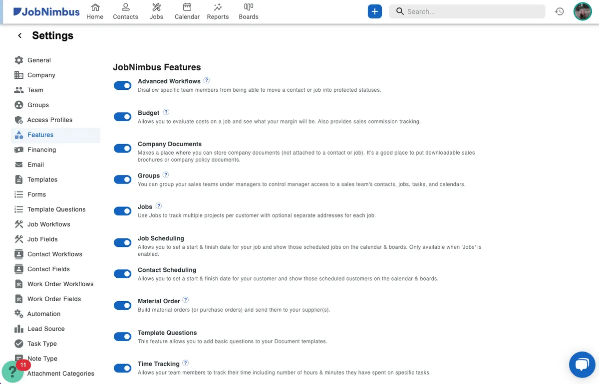 JobNimbus est un logiciel de gestion client très réputé en entreprise car il dispose de nombreuses fonctionnalités et intégrations tierces JobNimbus est un logiciel de gestion client très réputé en entreprise car il dispose de nombreuses fonctionnalités et intégrations tierces