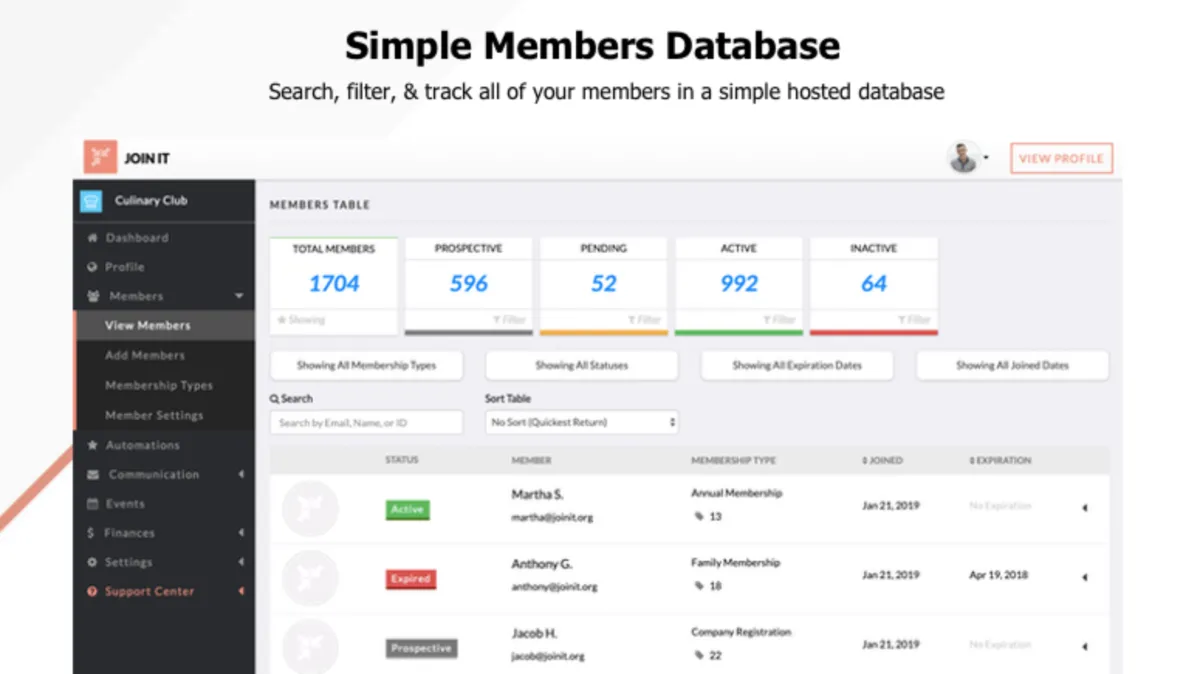 Interface Join It: fonctionnalités, prix, alternatives
