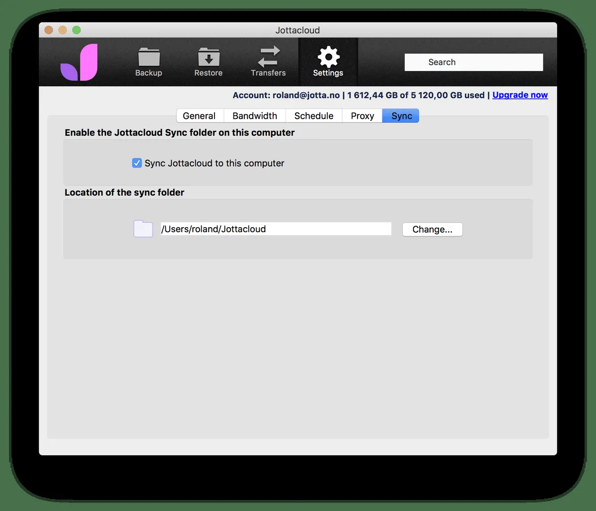 Interface Jottacloud: fonctionnalités, prix, alternatives