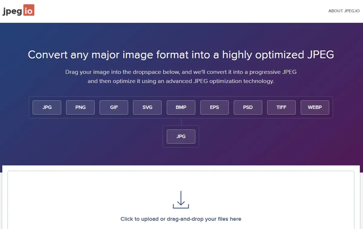 Notre avis sur Jpeg.io : un logiciel d'optimisation d'images à découvrir