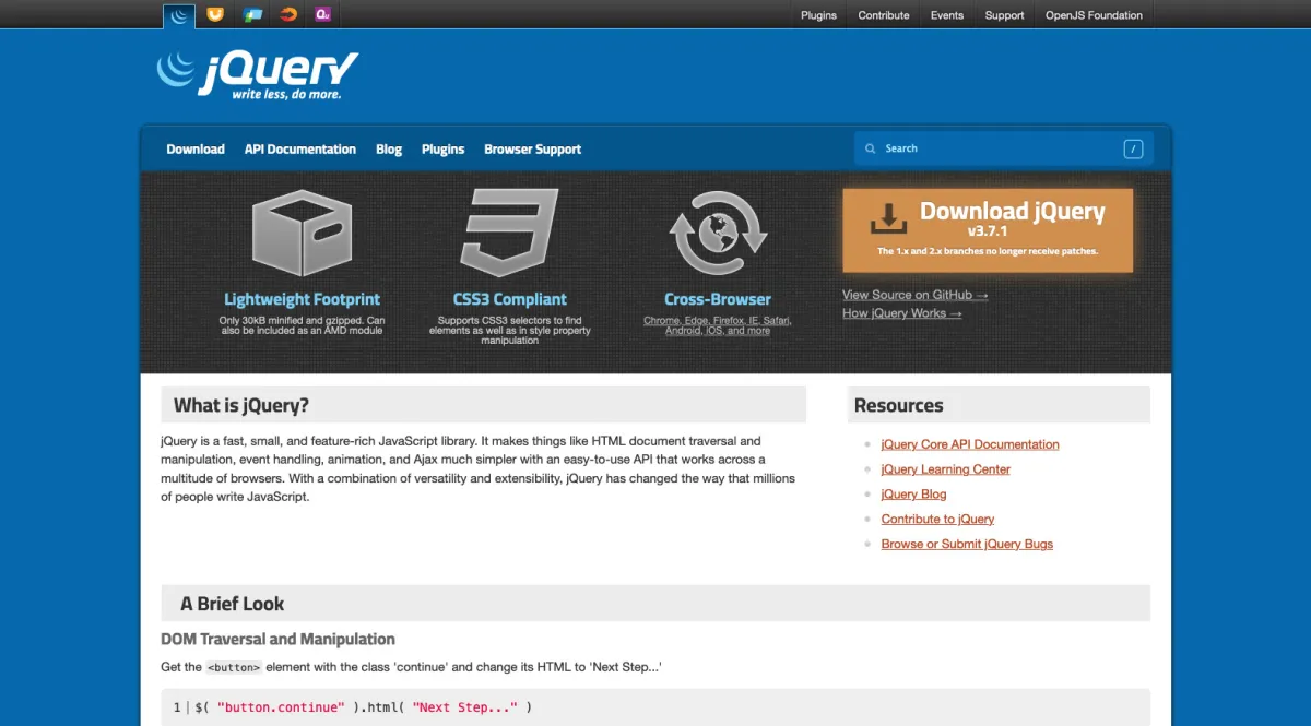 Interface jQuery : fonctionnalités, prix, alternatives