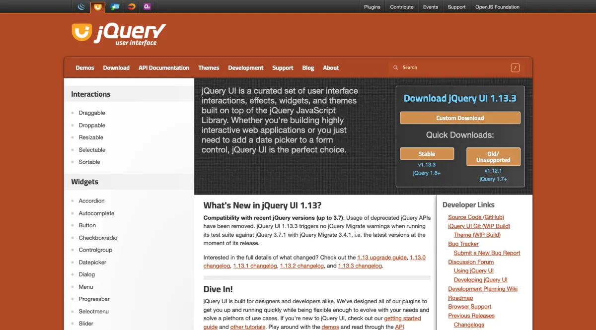 Interface JQuery UI : fonctionnalités, prix, alternatives