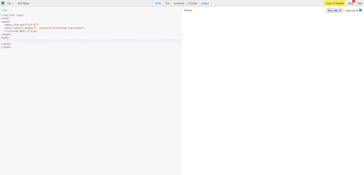 Notre avis sur JS Bin : un logiciel de gestion et partage de code source à découvrir