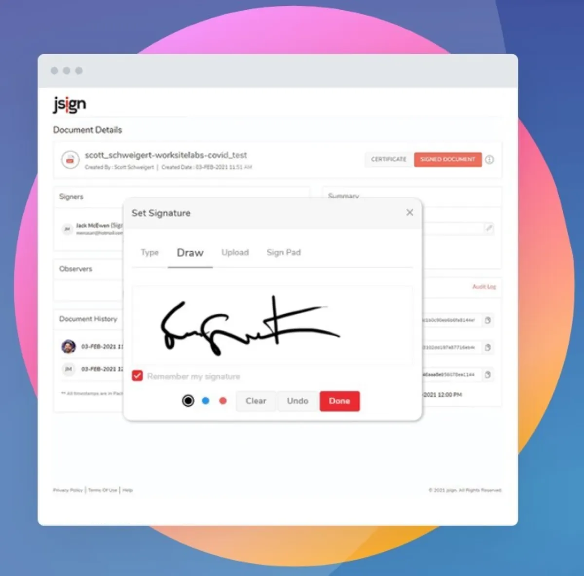 Notre avis sur jSign : un logiciel de signature électronique à découvrir