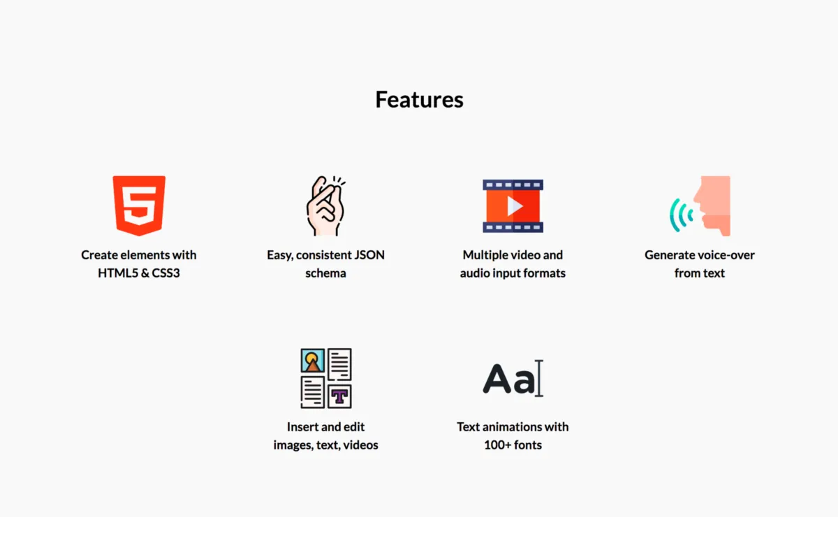 Interface JSON2Video: fonctionnalités, prix, alternatives