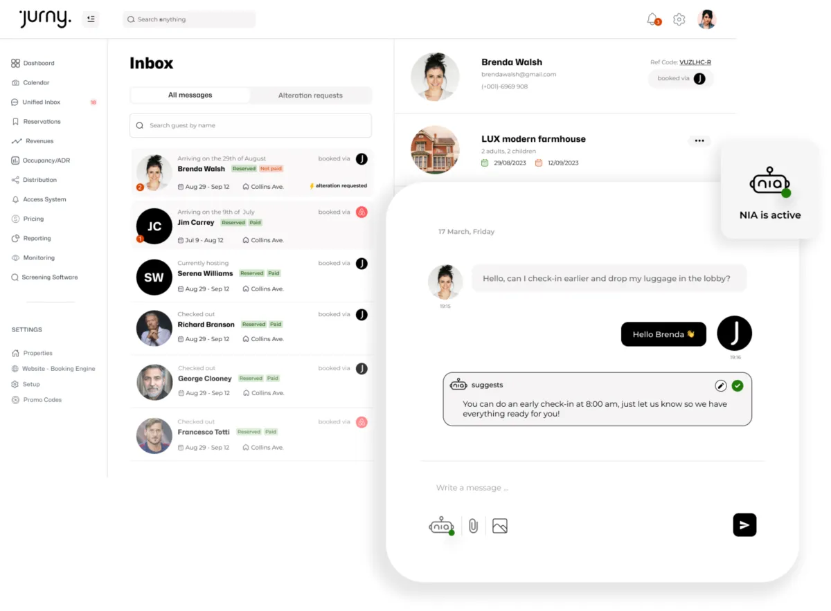 Interface Jurny: fonctionnalités, prix, alternatives