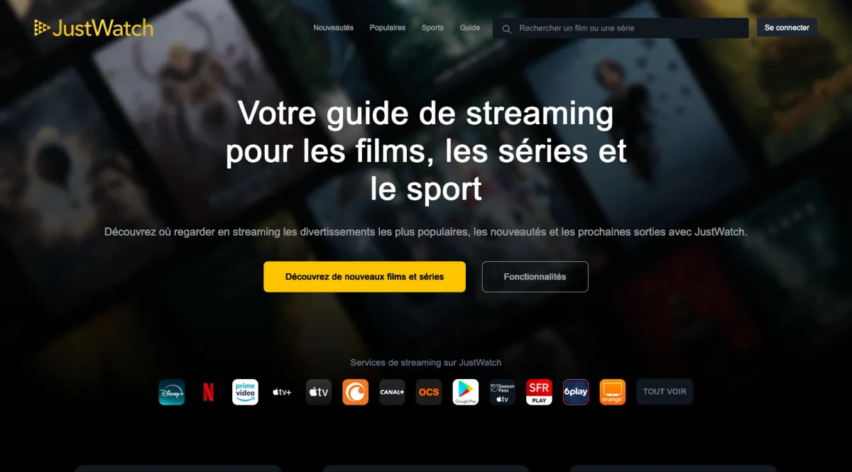 Interface JustWatch : fonctionnalités, prix, alternatives Interface JustWatch : fonctionnalités, prix, alternatives