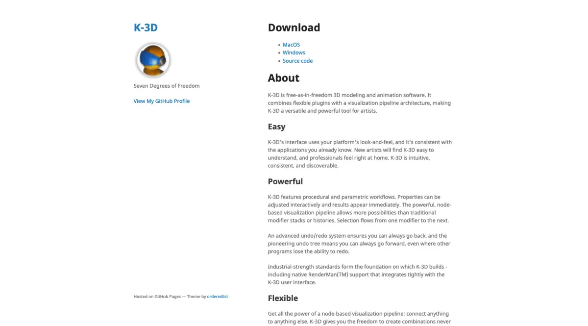Interface K-3D : image, ergonomie, alternatives Interface K-3D : image, ergonomie, alternatives